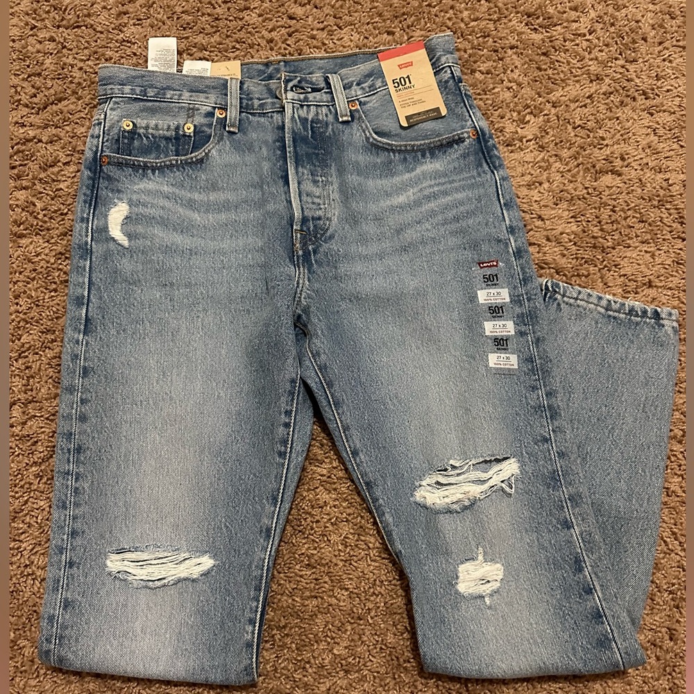 Levi 501 skinny jeans